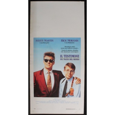 IL TESTIMONE PIU' PAZZO DEL MONDO - Ross -Moranis, Martin - LOCANDINA ORIG 1990