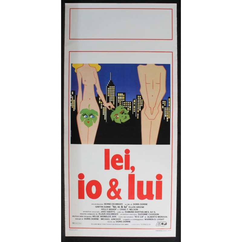 LEI IO & LUI - Dörrie - Bishop, Dunne - LOCANDINA ORIG 1988