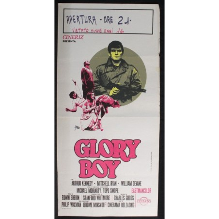 GLORY BOY - Sherin - Kennedy, Devane - LOCANDINA ORIGINALE 1972