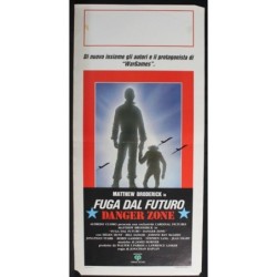 FUGA DAL FUTURO - Kaplan - Hunt, Broderick - LOCANDINA ORIGINALE 1987