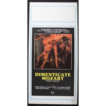 DIMENTICATE MOZART - Luther - Biczycki, Clatzeder - LOCANDINA ORIG 1985