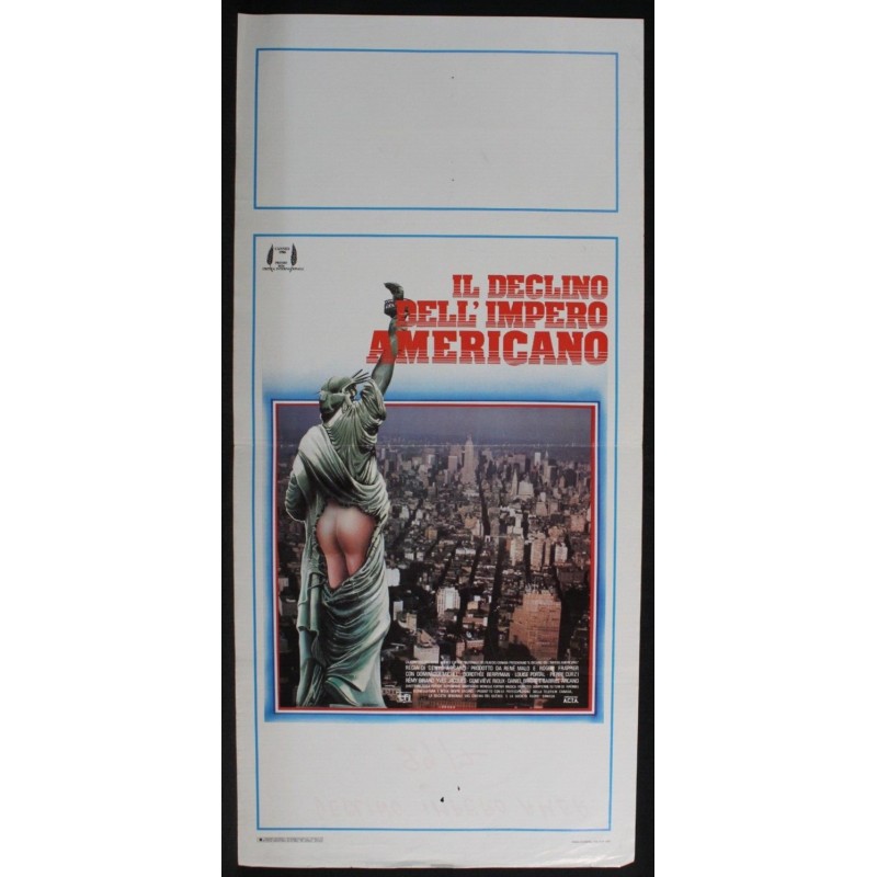 IL DECLINO DELL'IMPERO AMERICANO - Arcand - Berryman, Michel-LOCANDINA ORIG 1986