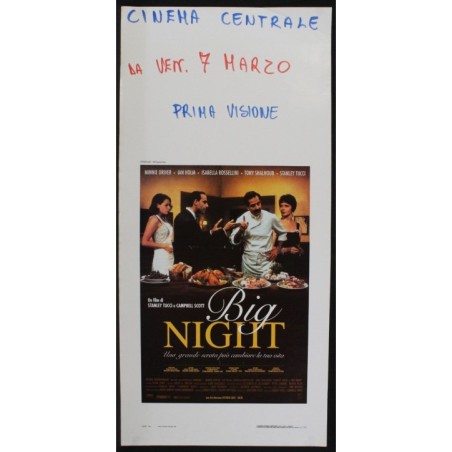 BIG NIGHT - Scott, Tucci - Shalhoub, Driver - LOCANDINA ORIGINALE 1996