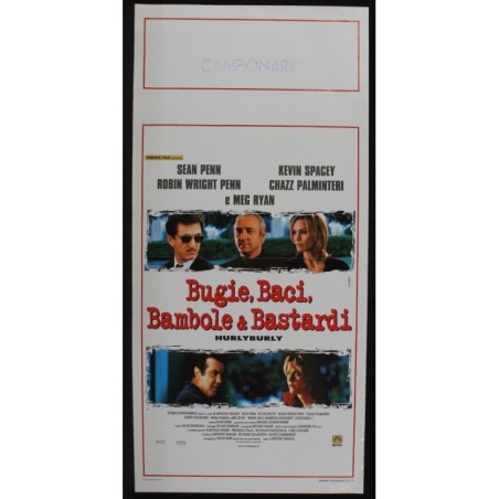 BUGIE BACI BAMBOLE E BASTARDI - Drazan - Spacey, Penn - LOCANDINA ORIGINALE 1998