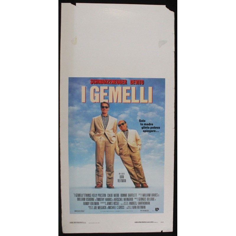 I GEMELLI - Reitman - DeVito, Schwarzenegger - LOCANDINA ORIGINALE 1988