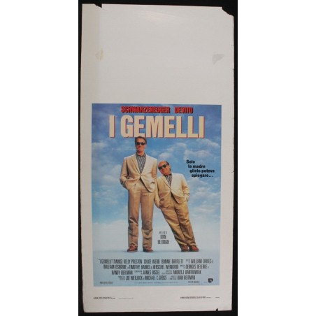 I GEMELLI - Reitman - DeVito, Schwarzenegger - LOCANDINA ORIGINALE 1988