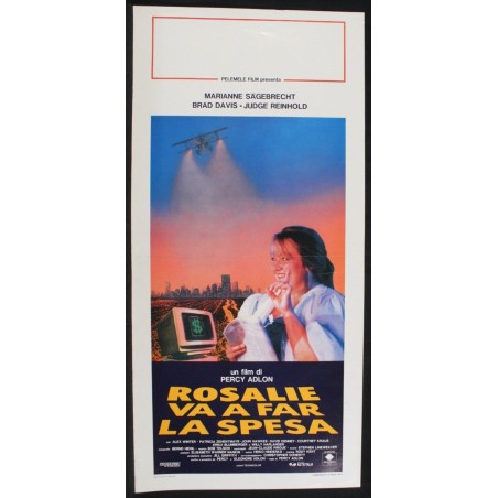ROSALIE VA A FAR LA SPESA - Adlon - Davis, Sägebrecht - LOCANDINA ORIGINALE 1989