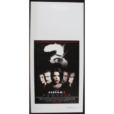 SCREAM 3 - Craven - Arquette, Campbell - LOCANDINA ORIGINALE 2000