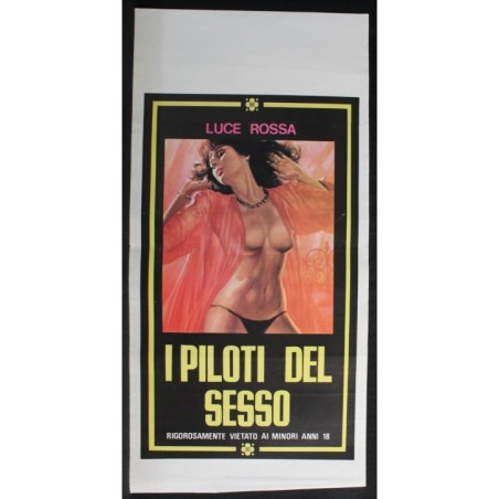 I PILOTI DEL SESSO - Nauroy - Libert, Vocoret - LOCANDINA ORIGINALE 1974