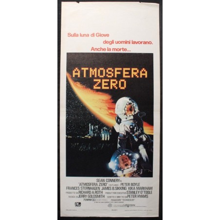 ATMOSFERA ZERO - Hyams - Boyle, Connery - LOCANDINA ORIGINALE 1981