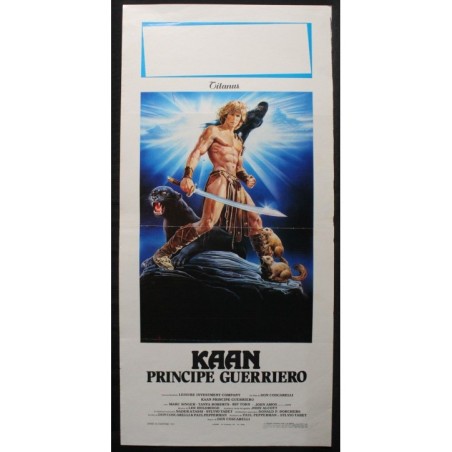 KAAN PRINCIPE GUERRIERO - Coscarelli - Roberts, Singer -LOCANDINA ORIGINALE 1982