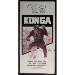 KONGA - Lemont - Johns - Gough - LOCANDINA ORIGINALE 1961