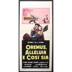 OREMUS ALLELUIA E COSI SIA - Caltabiano - Thunder, Merenda - LOCANDINA ORIG 1973