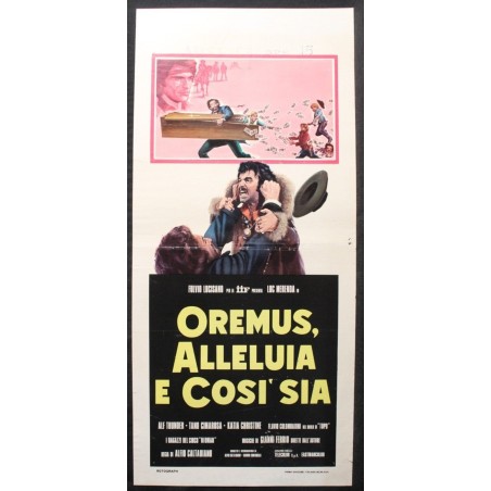 OREMUS ALLELUIA E COSI SIA - Caltabiano - Thunder, Merenda - LOCANDINA ORIG 1973
