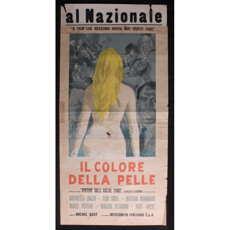 IL COLORE DELLA PELLE - Gast - Lualdi, Marquand - LOCANDINA ORIGINALE 1959