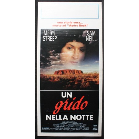UN GRIDO NELLA NOTTE - Schepisi - Neill, Streep - LOCANDINA ORIGINALE 1988