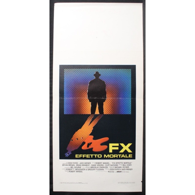 FX EFFETTO MORTALE - Mandel - Dennehy, Brown - LOCANDINA ORIGINALE 1986
