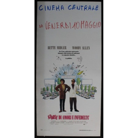 STORIE DI AMORE E INFEDELTA - Mazursky - Midler, Allen- LOCANDINA ORIGINALE 1991