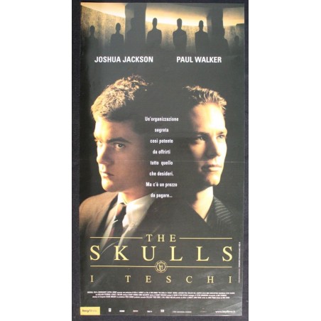 THE SKULLS - Cohen - Walker, Jackson - LOCANDINA ORIGINALE 2000