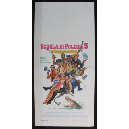 SCUOLA DI POLIZIA 5 - Myerson - Smith, Graf - LOCANDINA ORIGINALE 1988