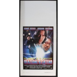 REAZIONE A CATENA - Davis - Freeman, Reeves - LOCANDINA ORIGINALE 1996