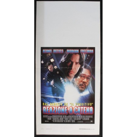 REAZIONE A CATENA - Davis - Freeman, Reeves - LOCANDINA ORIGINALE 1996