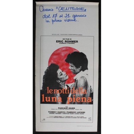 LE NOTTI DELLA LUNA PIENA - Rohmer - Karyo, Ogier - LOCANDINA ORIGINALE 1984