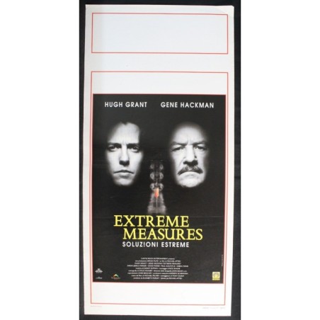 EXTREME MEASURES - Apted - Grant, Hackman - LOCANDINA ORIGINALE 1996