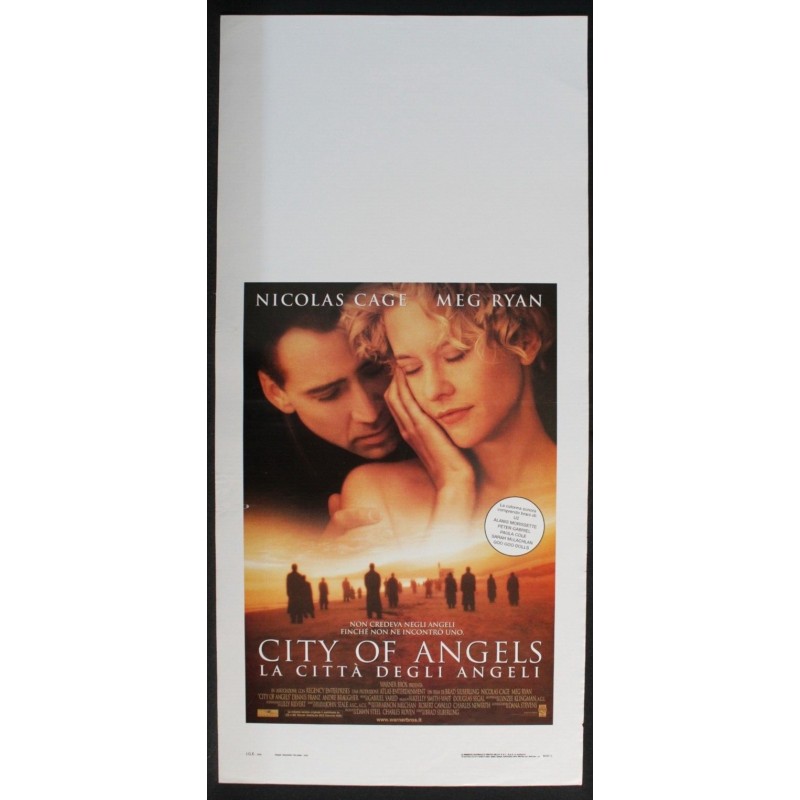 CITY OF ANGELS - Silberling - Ryan, Cage - LOCANDINA ORIGALE 1998
