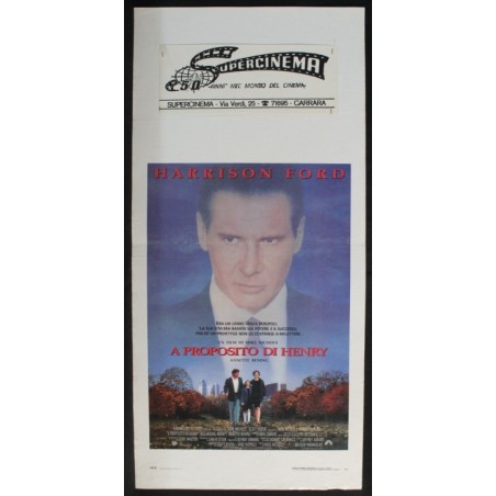 A PROPOSITO DI HENRY - Nichols - Bening, Ford - LOCANDINA ORIGINALE 1991