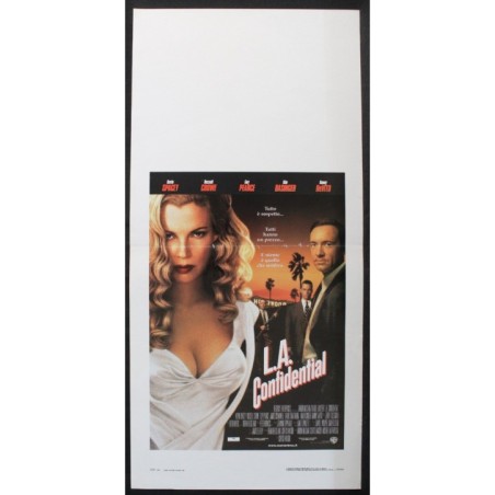 LA CONFIDENTIAL - Hanson - Crowe, Spacey - LOCANDINA ORIGINALE 1997