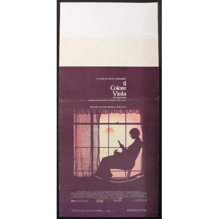 IL COLORE VIOLA - Spielberg - Glover, Goldberg - LOCANDINA ORIGINALE 1985