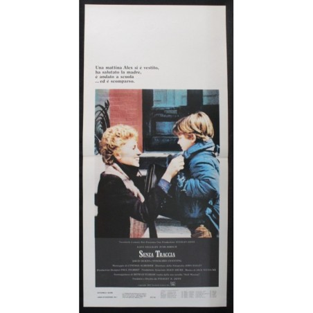 SENZA TRACCIA - Jaffe - Corkill, Brookes - LOCANDINA ORIGINALE 1982