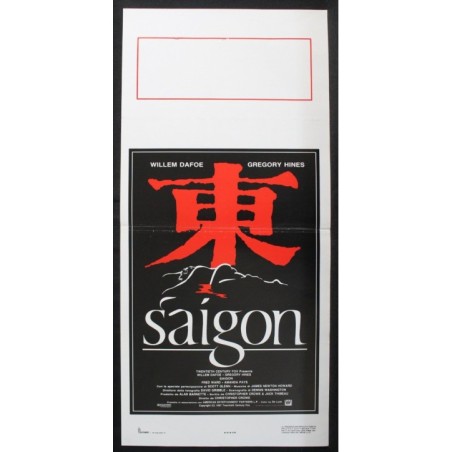SAIGON - Crowe - Hines, Dafoe - LOCANDINA ORIGINALE 1988