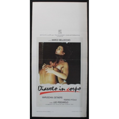 DIAVOLO IN CORPO - Bellocchio - Pitzalis, Detmers - LOCANDINA ORIGINALE 1986