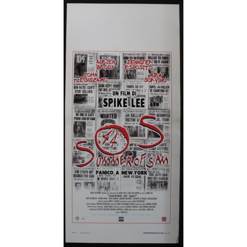 SOS SUMMER OF SAM - Lee - Leguizamo, Sorvino - LOCANDINA ORIGINALE 1999