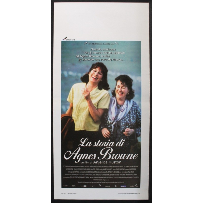 LA STORIA DI AGNES BROWNE - Huston - O'Dwyer, O'Shea - LOCANDINA ORIGINALE 1999