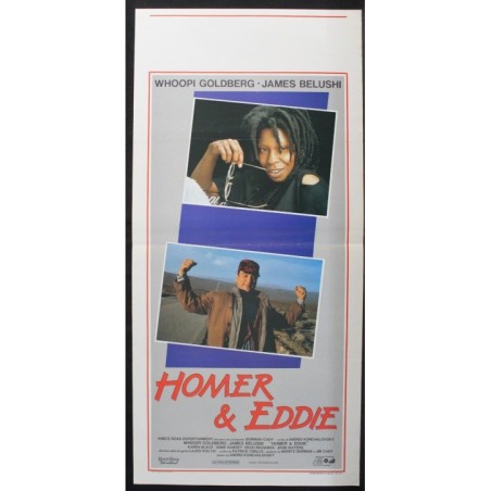 HOMER & EDDIE - Končalovskij - Goldberg, Belushi - LOCANDINA ORIGINALE 1989