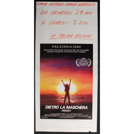 DIETRO LA MASCHERA - Bogdanovich - Stoltz, Cher - LOCANDINA ORIGINALE 1985