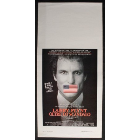 LARRY FLYNT OLTRE LO SCONTRO - Forman - Love, Harrelson-LOCANDINA ORIGINALE 1996
