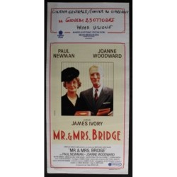MR & MRS BRIDGE - Ivory - Woodward, Newman - LOCANDINA ORIGINALE 1990