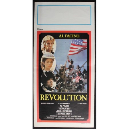 REVOLUTION - Hudson - Sutherland, Pacino - LOCANDINA ORIGINALE 1985