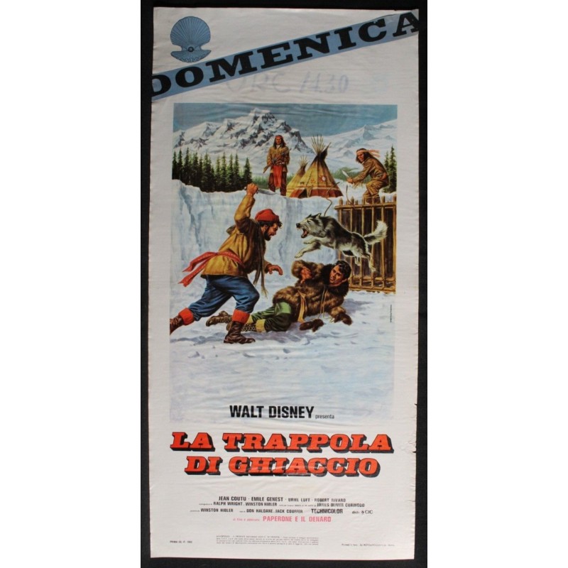 LA TRAPPOLA DI GHIACCIO - Haldane - Genest, Coutu - LOCANDINA ORIGINALE 1961