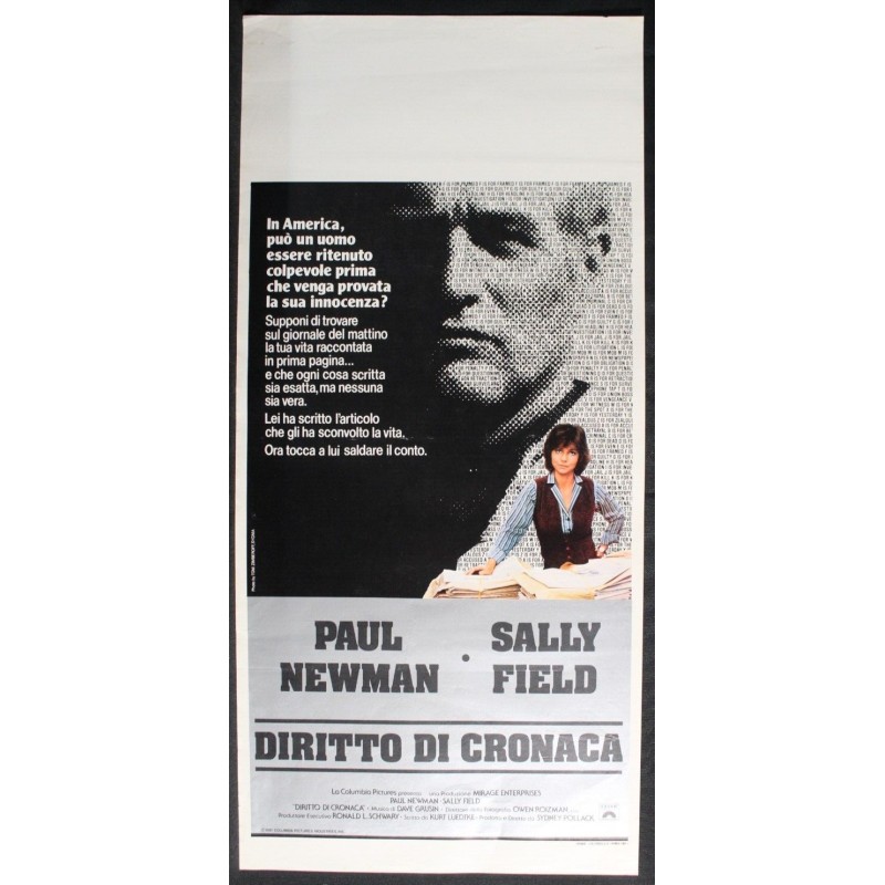 DIRITTO DI CRONACA - Pollack - Field, Newman - LOCANDINA ORIGINALE 1981