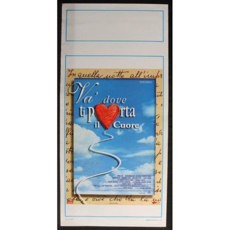 VA DOVE TI PORTA IL CUORE - Comencini - Buy, Lisi - LOCANDINA ORIGINALE 1996