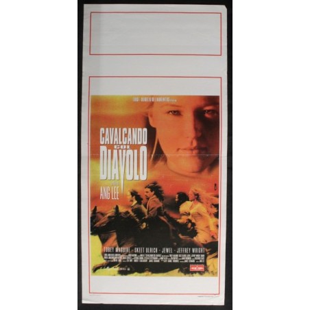 CAVALCANDO COL DIAVOLO - Lee - Ulrich, Maguire - LOCANDINA ORIGINALE 1999