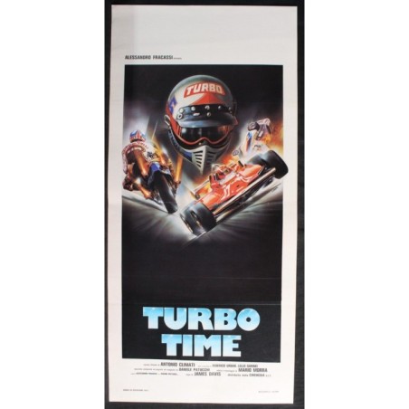 TURBO TIME - Davis - Lauda, Garinei - LOCANDINA ORIGINALE 1983