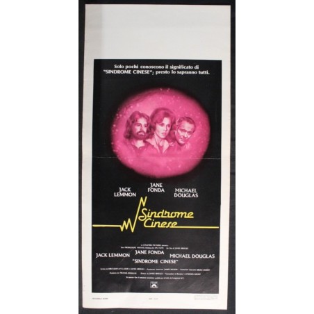 SINDROME CINESE - Bridges - Lemmon, Fonda - LOCANDINA ORIGINALE 1979