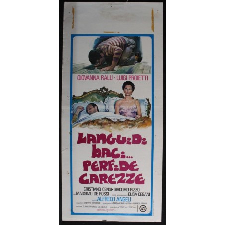 LANGUIDI BACI.. PERFIDE CAREZZE - Angeli - Ralli, Proietti - LOCANDINA ORIG 1976