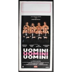UOMINI UOMINI UOMINI - De Sica - Ghini, De Sica - LOCANDINA ORIGINALE 1995